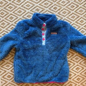 Vineyard Vines Teddy Fleece Blue Kids Puffer Jacket never worn NWOT